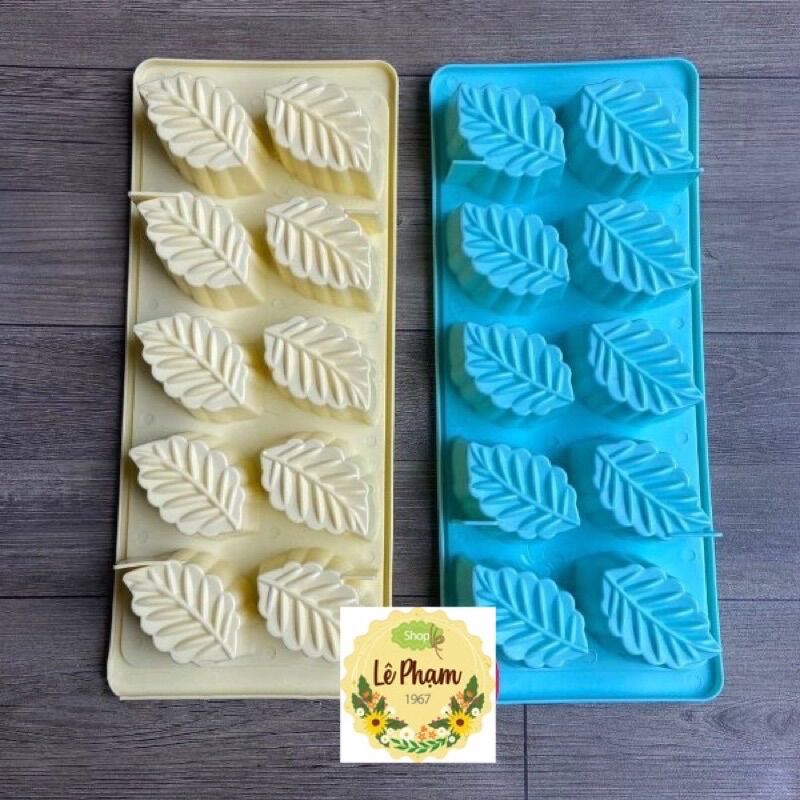 Combo 5 Khuôn rau câu đá viên thạch trà sữa chiếc lá