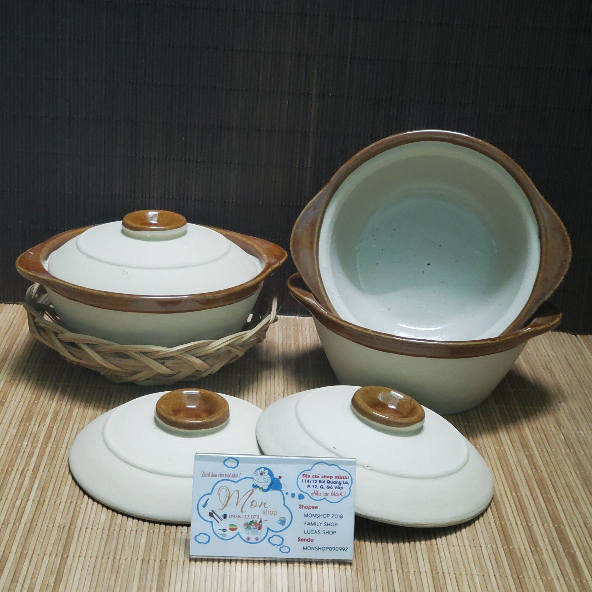 NỒI ĐẤT NUNG THƯỢNG HẠNG SIZE 15cm ,17cm (DÙNG ĐỂ ĐỰNG KO NẤU)