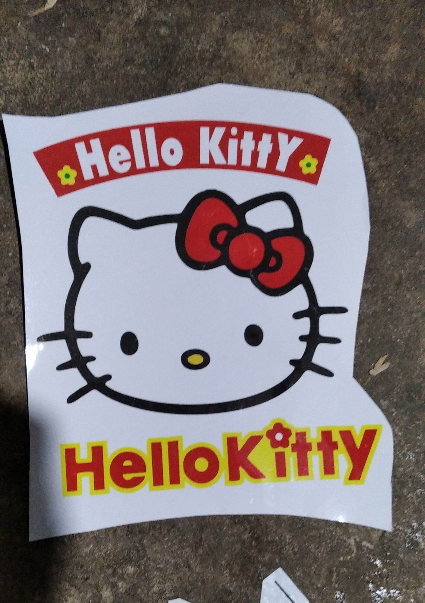 TEM DECAL HELLO KITTY DÁN TRANG TRÍ XE Ô TÔ, XE TẢI