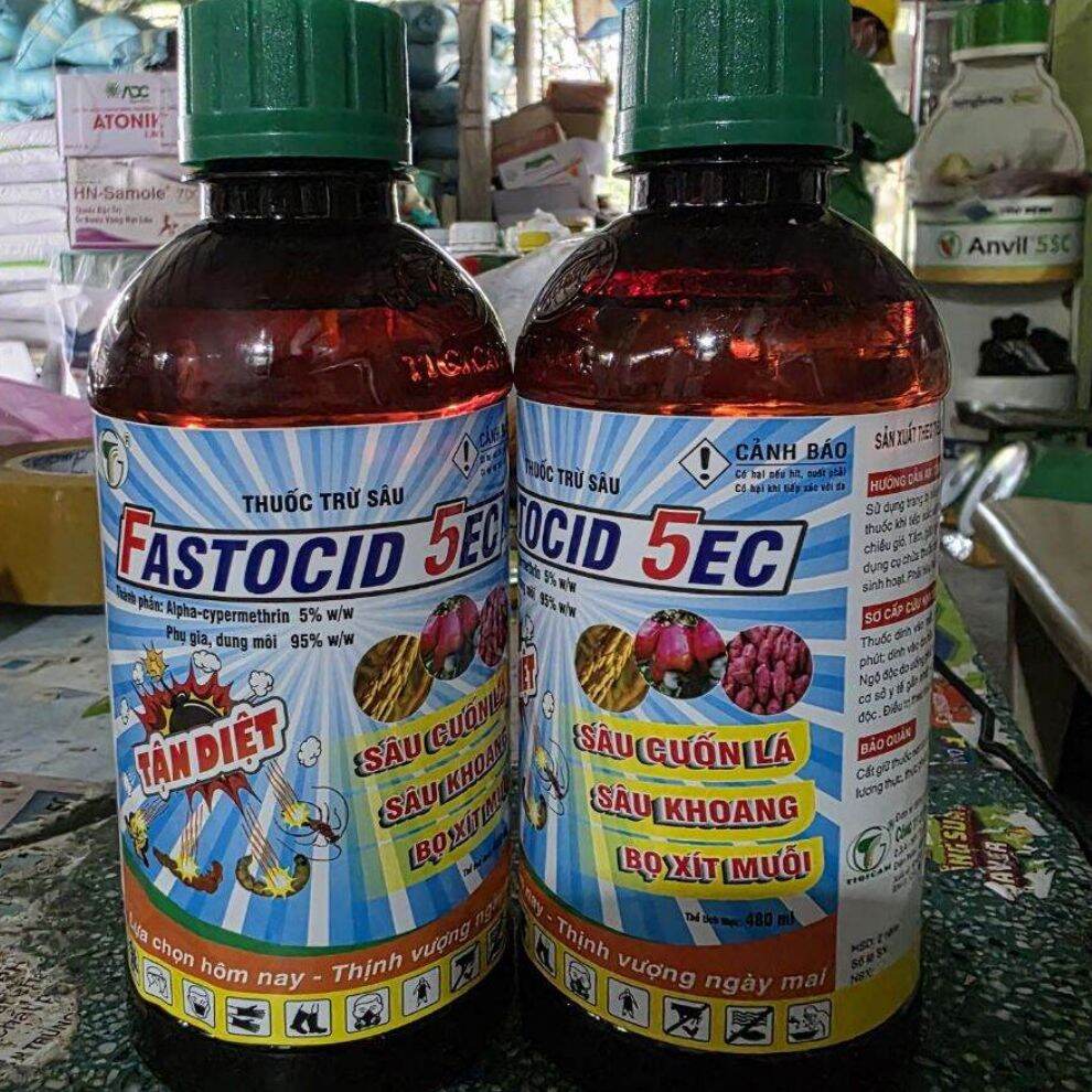  Fastocid 5EC là thuốc trừ sâu rầy đuông bọ và các loài côn trùng miệng nhai và chích hút 480ml 