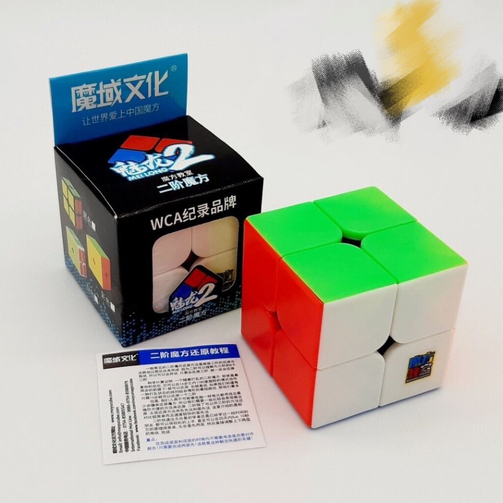 HCMRubik 2x2 Stickerless MoYu MeiLong MFJS Rubik 2 Tầng