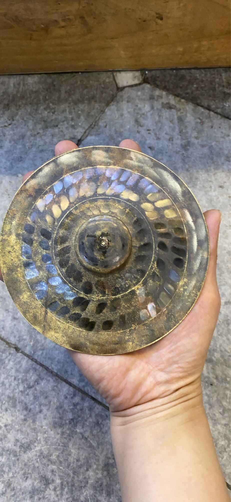 Cheng đồng đen size 12.5cm
