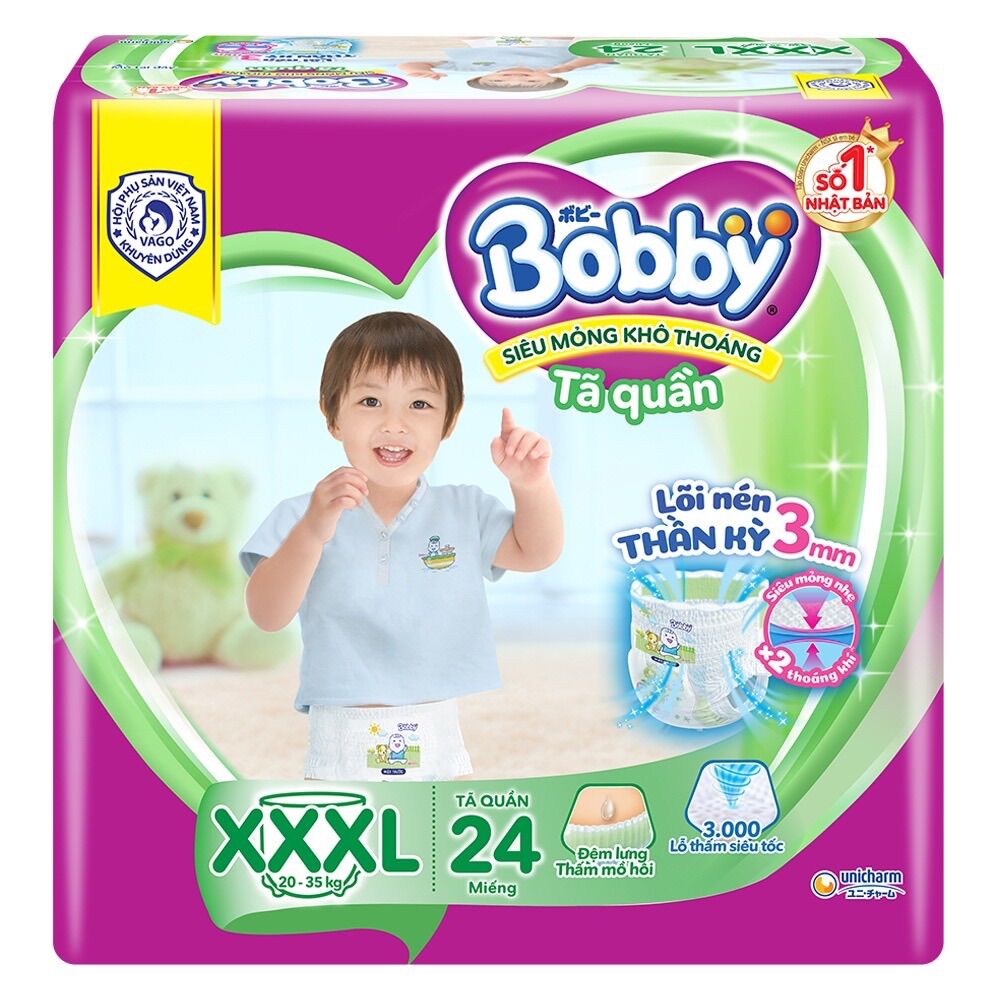 TÃ QUẦN BOBBY XXXL22( 25-35kg)