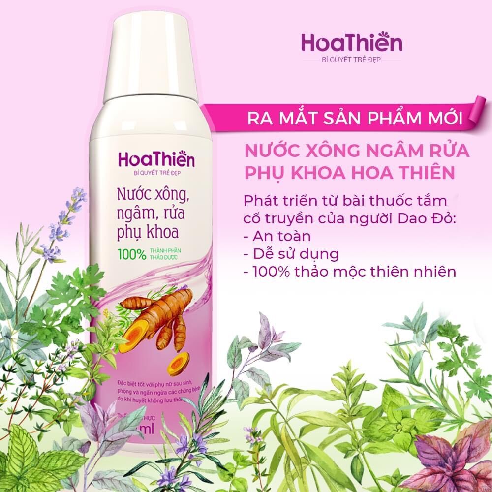 Nước xông ngâm phụ khoa hoa thiên (chai 250ml)