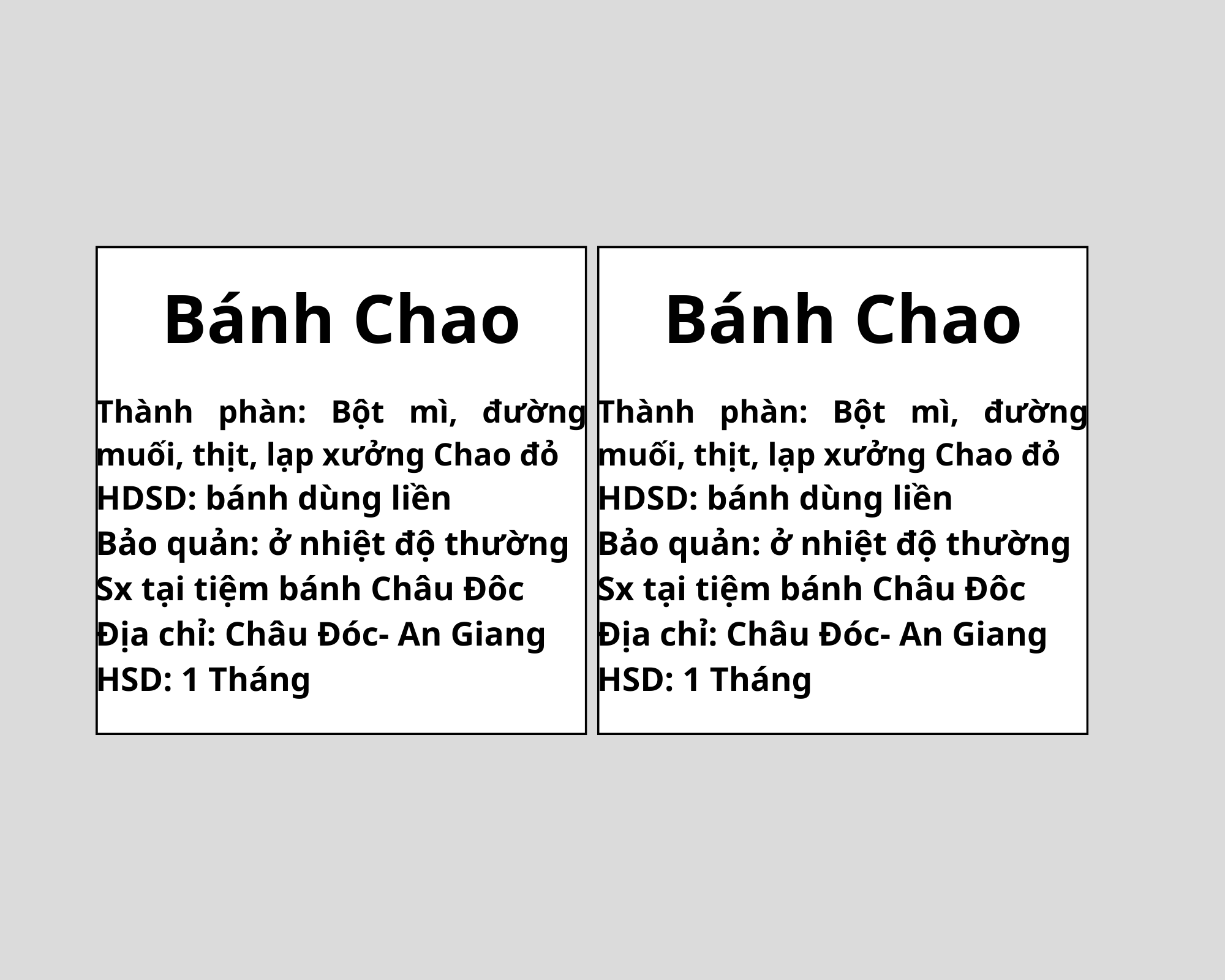 Bánh Chao Đỏ Lạp Xưởng combo 2 hộp 800g