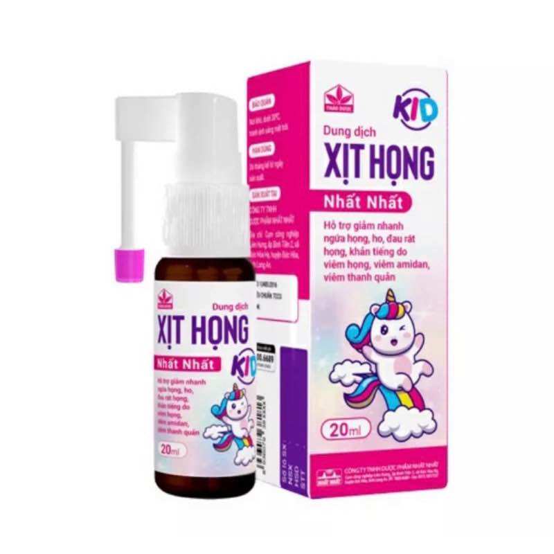 Xịt họng nhất nhất thảo dược kid