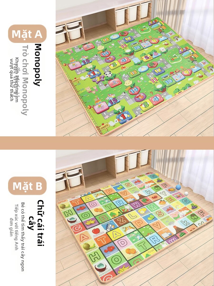 Thảm Chơi An Toàn Không Độc Tính Chống Nước Có Đệm