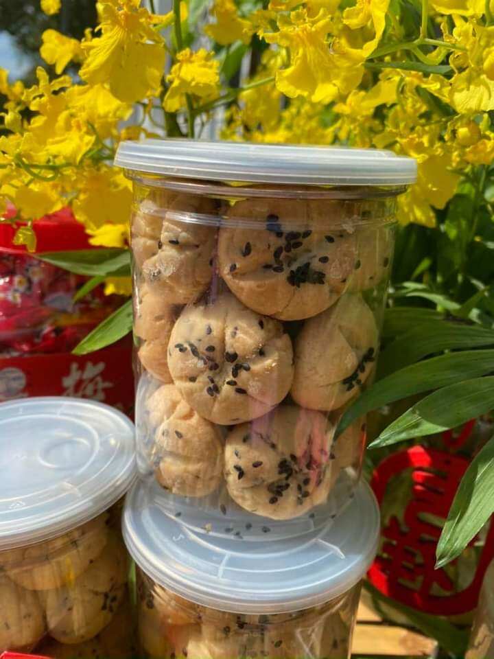 200g bánh hạnh nhân mè đen