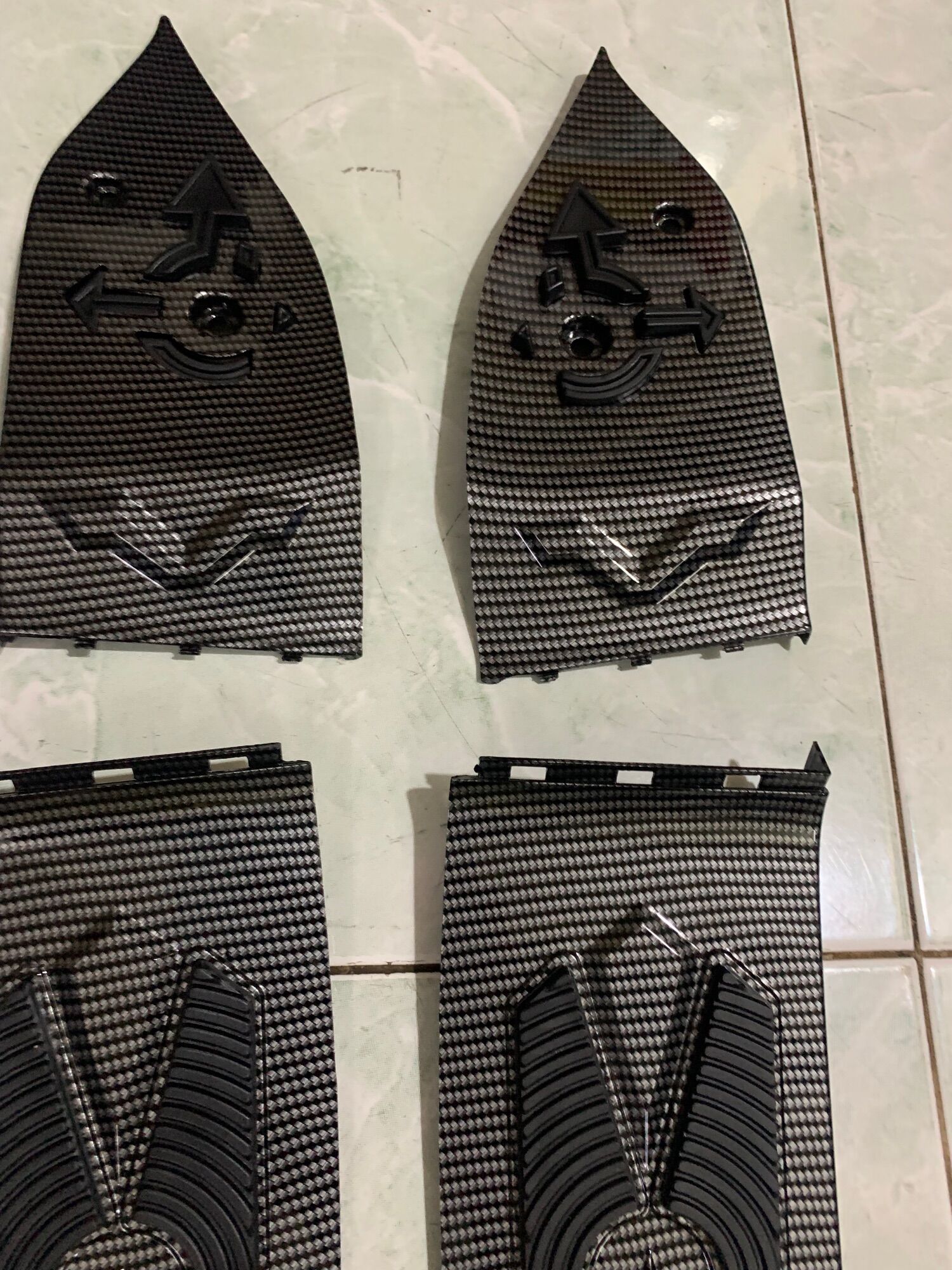 Thảm lót chân PCX 2018 CACBON CAO CẤP
