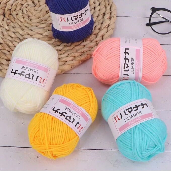 Len milk cotton xuất Hàn nhí 25gr