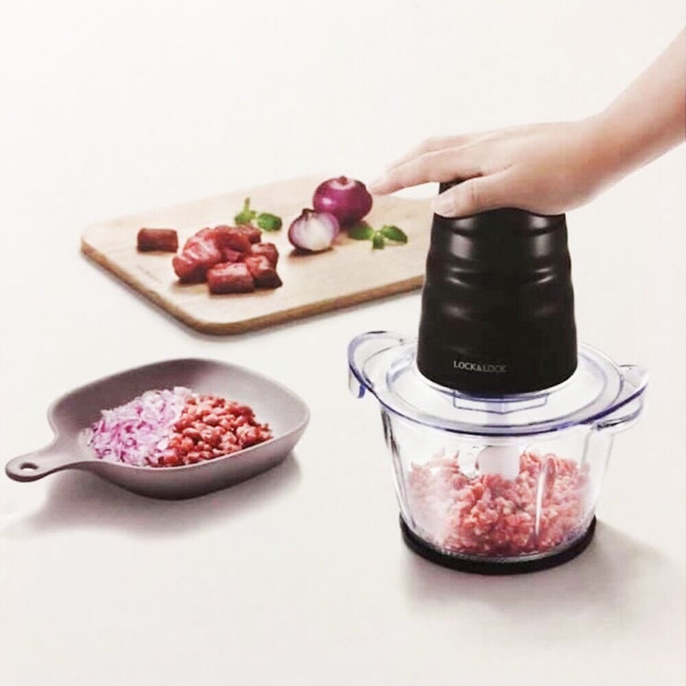 Máy Xay Thịt Cối Thủy Tinh Lock&Lock Meat Chopper EJM156BLK