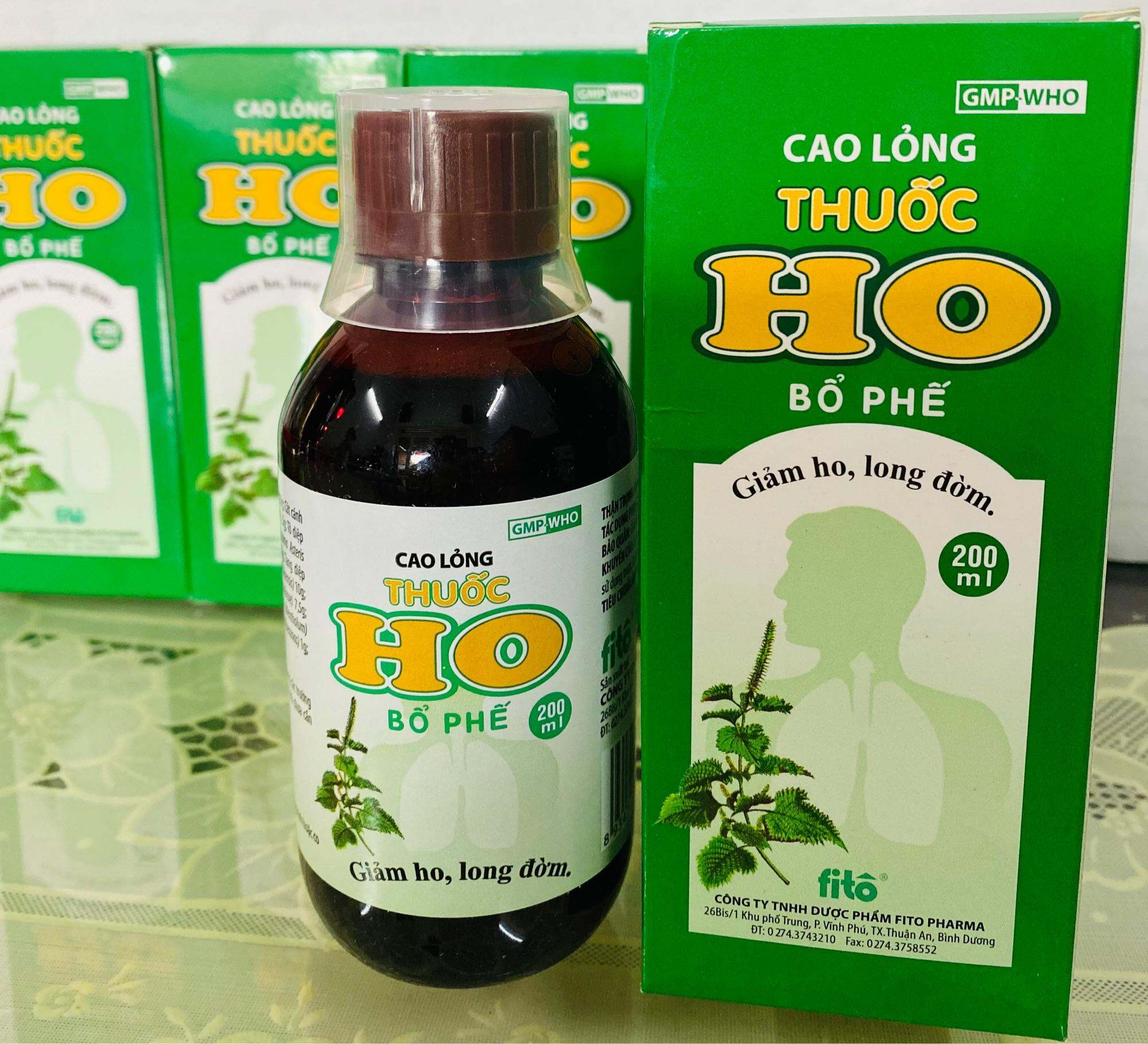 SIÊU PHẨM MÙA DỊCH, SIRO HO BỔ PHẾ FITO CHAI 200ML - TAN ĐÀM - GIẢM HO - ĐAU HỌNG
