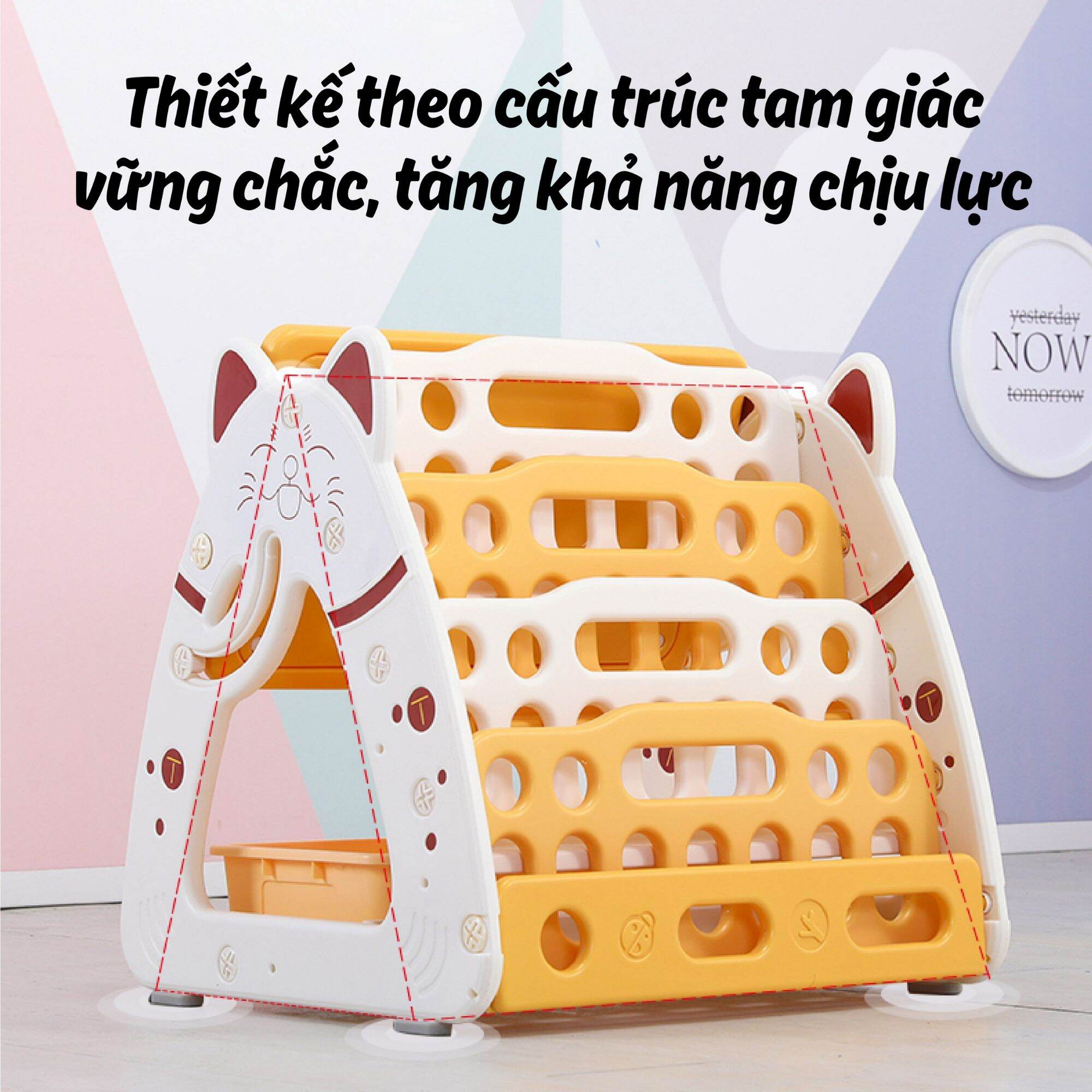 BẢNG VẼ KỆ SÁCH BÀN HỌC HOLLA 3IN1
