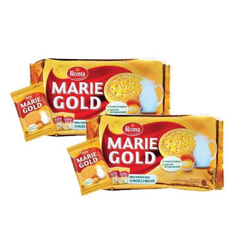 (THƠM NGON MÊ LYI BÁNH QUY TRỨNG SỮA DINH DƯỠNG MARIE GOLD 240gr