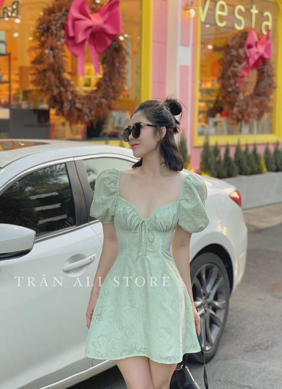 (SHOP BIGSIZE nữ 50kg đến 90kg) ĐẦM DÁNG A TAY PHỒNG