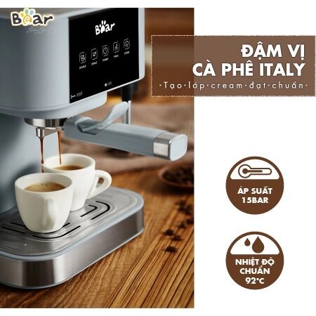 [Chính Hãng] Máy Pha Cà Phê Espresso Bán Tự Động cho Gia Đình BEAR CF-B15V1