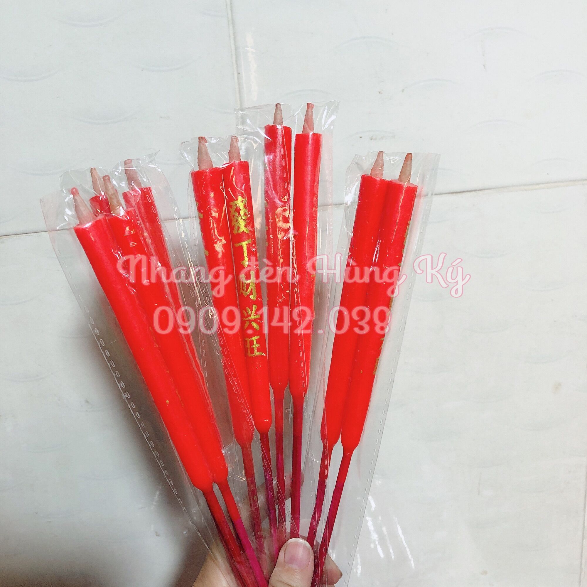 [HCM]Đèn cầy gió thắp ngoài trời không tắt