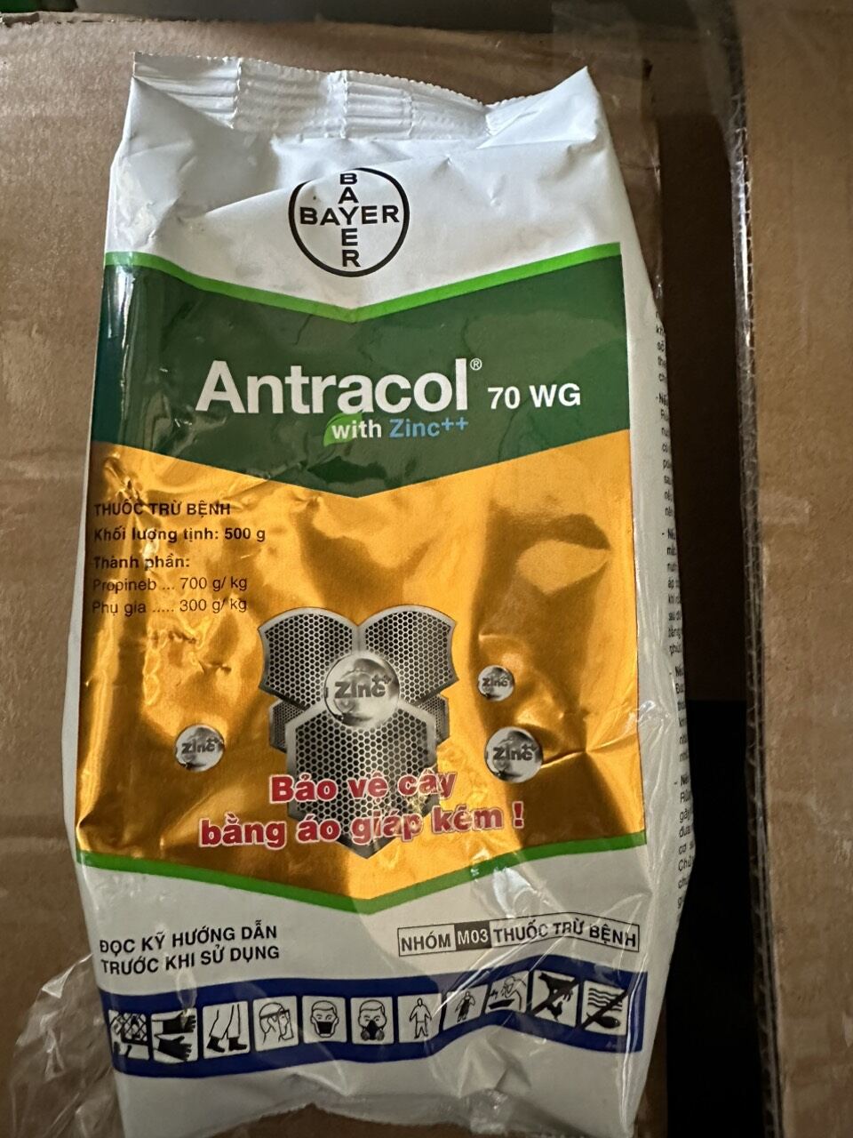 Antracol dạng cốm gói 500g