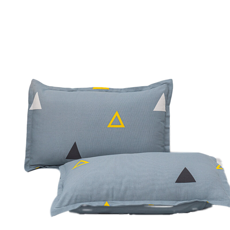 Vỏ gối vải thô dày dặn 100 cotton, vỏ gối cotton, vỏ gối đơn, áo khoác ruột gối mùa hè đông 48x74