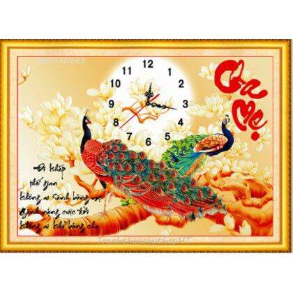 Tranh đính đá cha mẹ vs063 chưa đính
