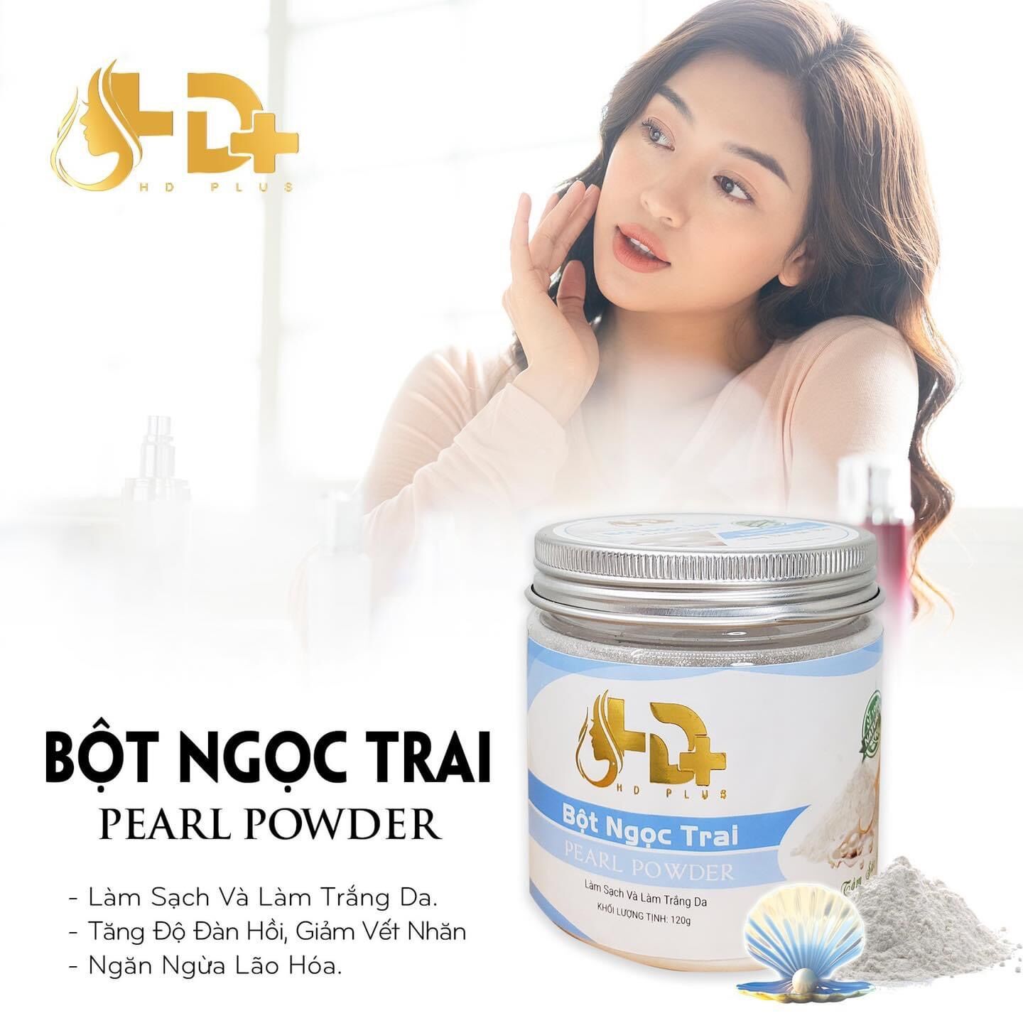 Bột đắp mặt nạ Ngọc Trai 100% từ tự nhiên