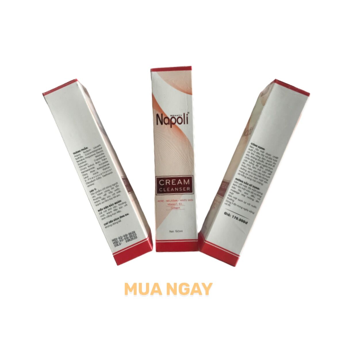 Sửa rửa mặt Napoli Collagen 150ml