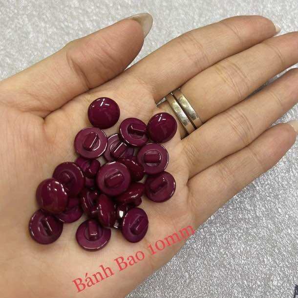 20nút áo sơmi kiểu hình bánh bao 10mm-12mm