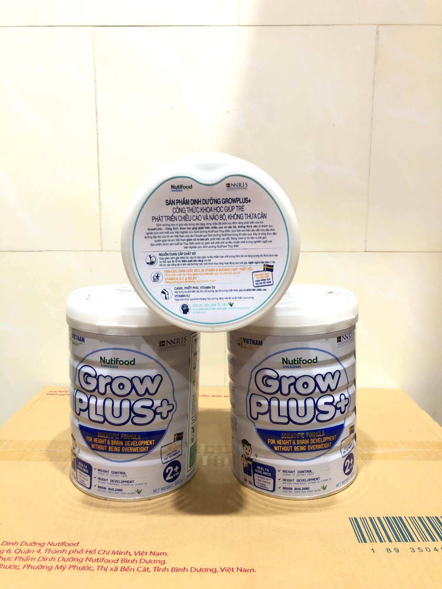 [HSD 5-2025] SỮA BỘT GROWPLUS TRẮNG 850g( bé từ 2 tuổi)