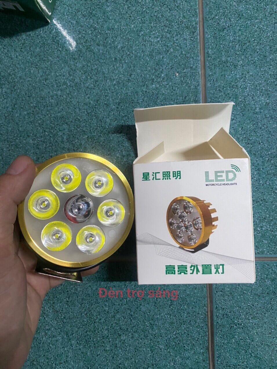 Đèn trợ sáng, đèn led 6 bóng vàng 48v chuyên dùng trợ sáng cho các dòng xe điện, xe đạp điện