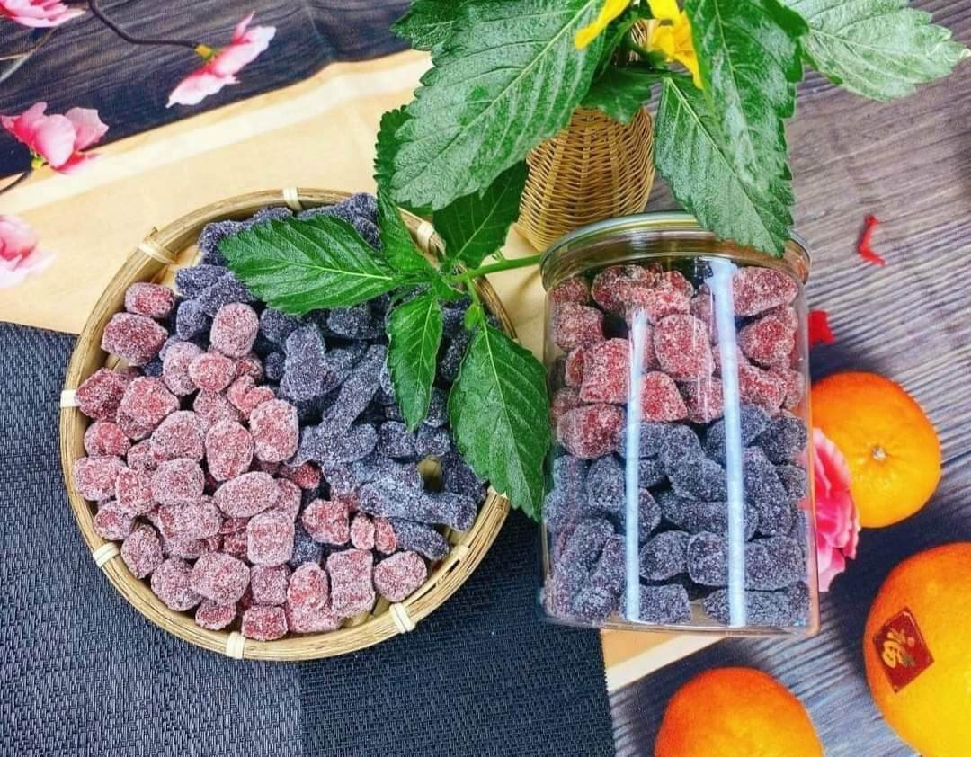 200g Ô mai dâu tây, dâu tằm mix siêu ngon