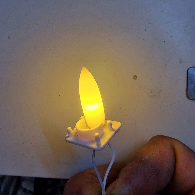 đèn led vàng hình ngọn nến (3v-3.5v)