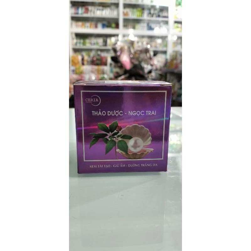 Kem Thảo Dược Ngọc Trai Tái tạo, giữ ẩm, dưỡng trắng da 18g