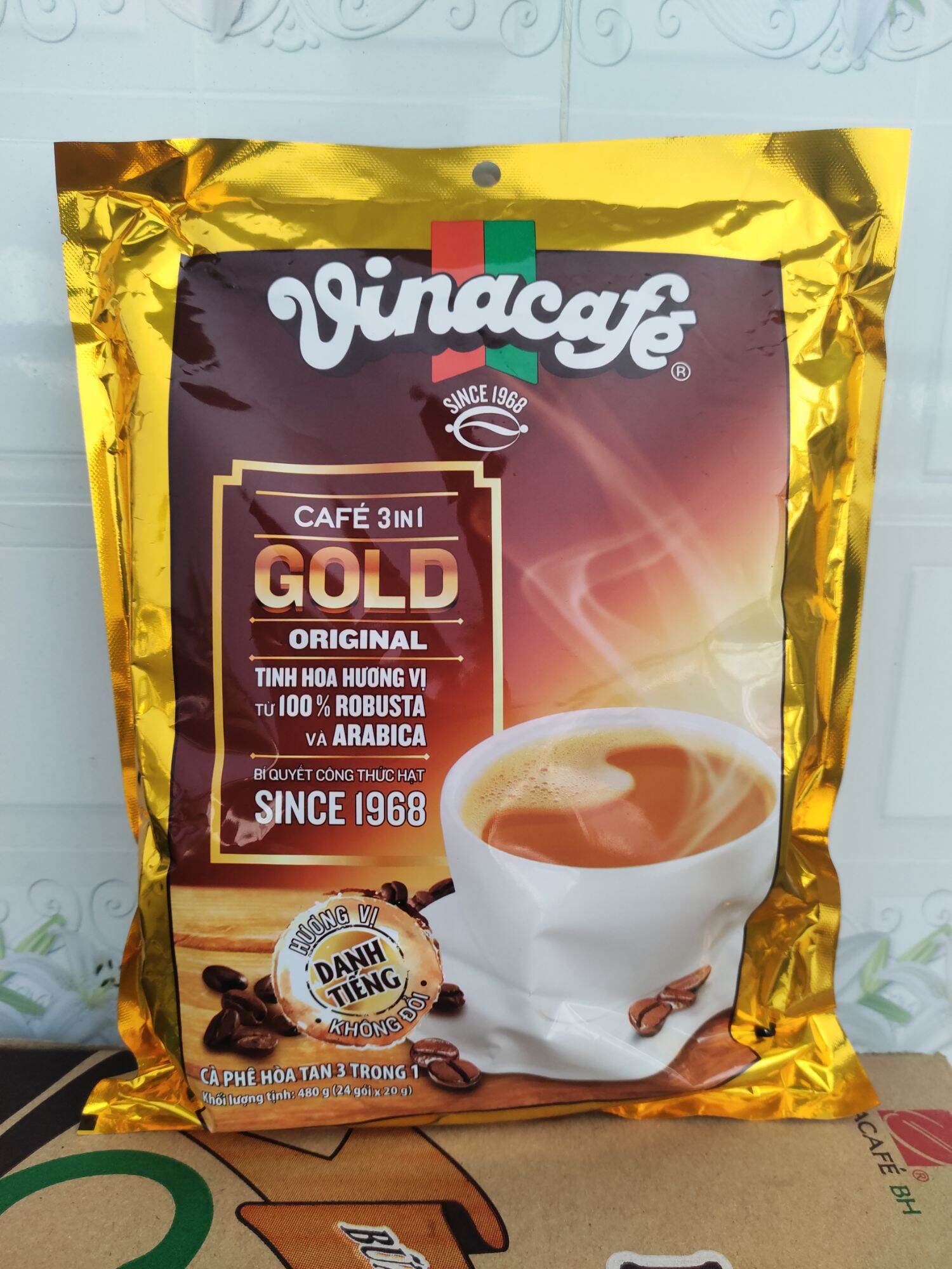 Cà Phê Sữa Vinacafe Thơm Ngon Rẻ ( 24gói x 20g) DATE MỚI