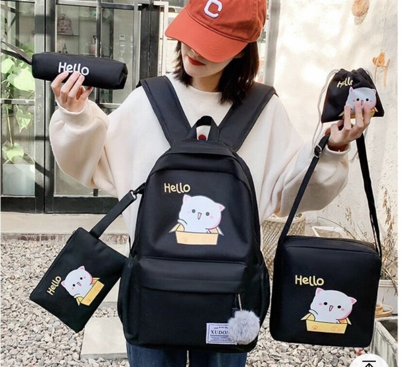 SET BALO 4 MÓN - MÈO HELLO VỪA A4