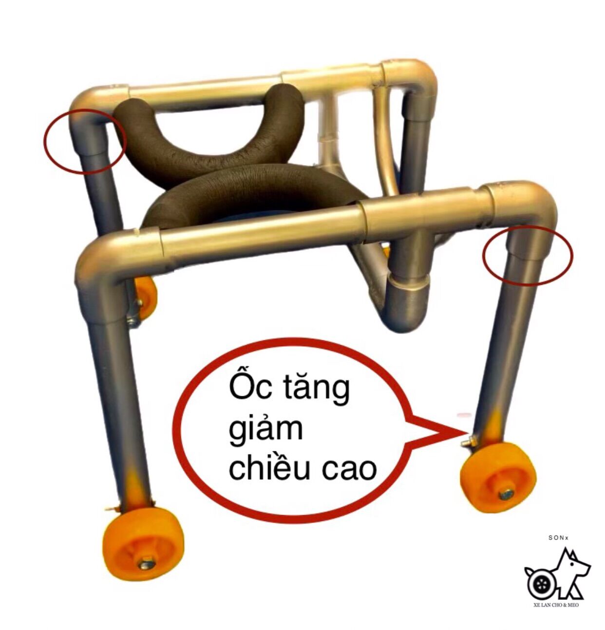 Xe lăn chó liệt mèo liệt [Giảm 35%]