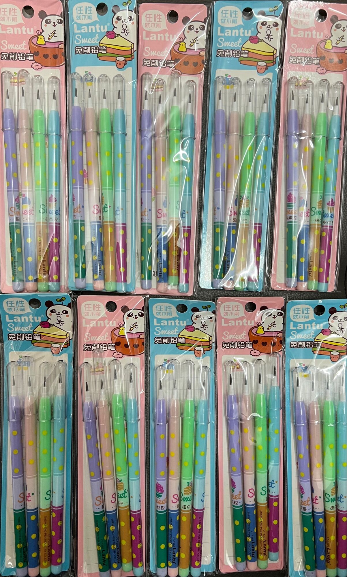 Combo 10 vỉ bút chì khúc