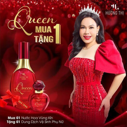 The Queen Dung dịch vệ sinh phụ nữ Hương Thị 100ml tặng nước hoa vùng kín 20ml