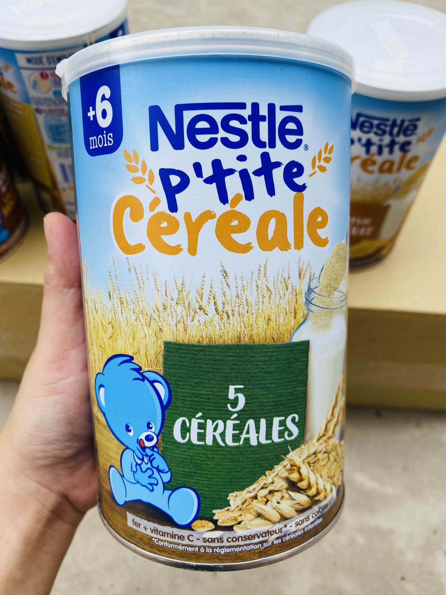 Bột ngũ cốc lắc sữa Nestle cho bé từ 6m