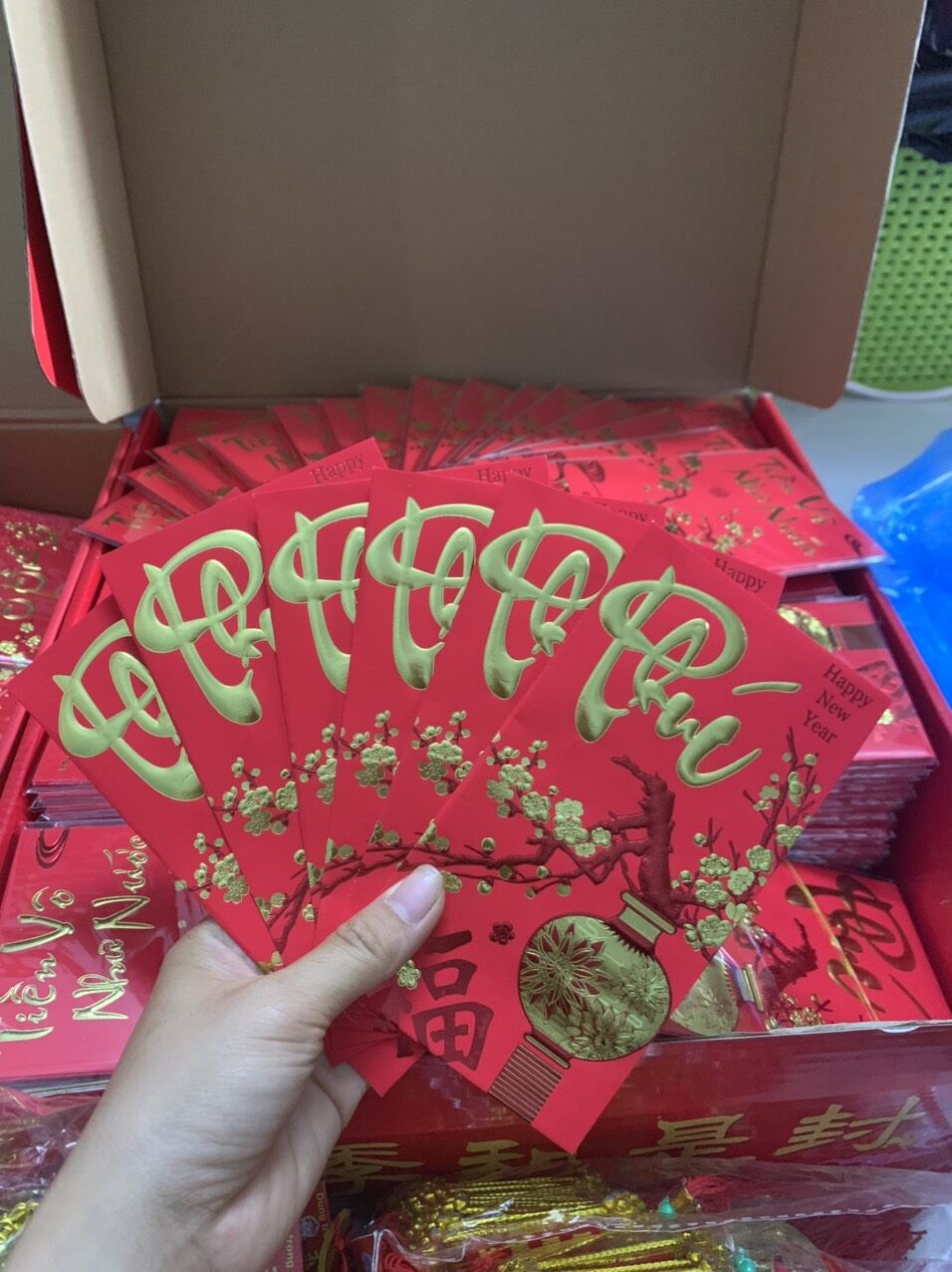 Bao Lì Xì Siêu Đẹp 1 Bịch 6 cái Lớn