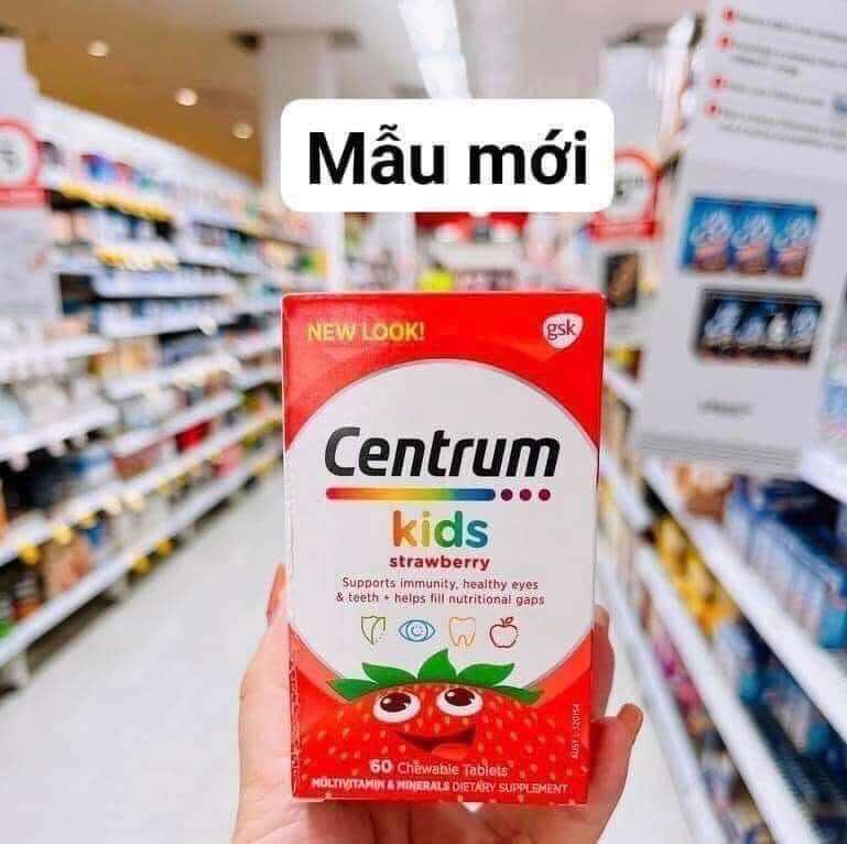 Viên uống vitamin tổng hợp centrum Kids 60 viên của Úc