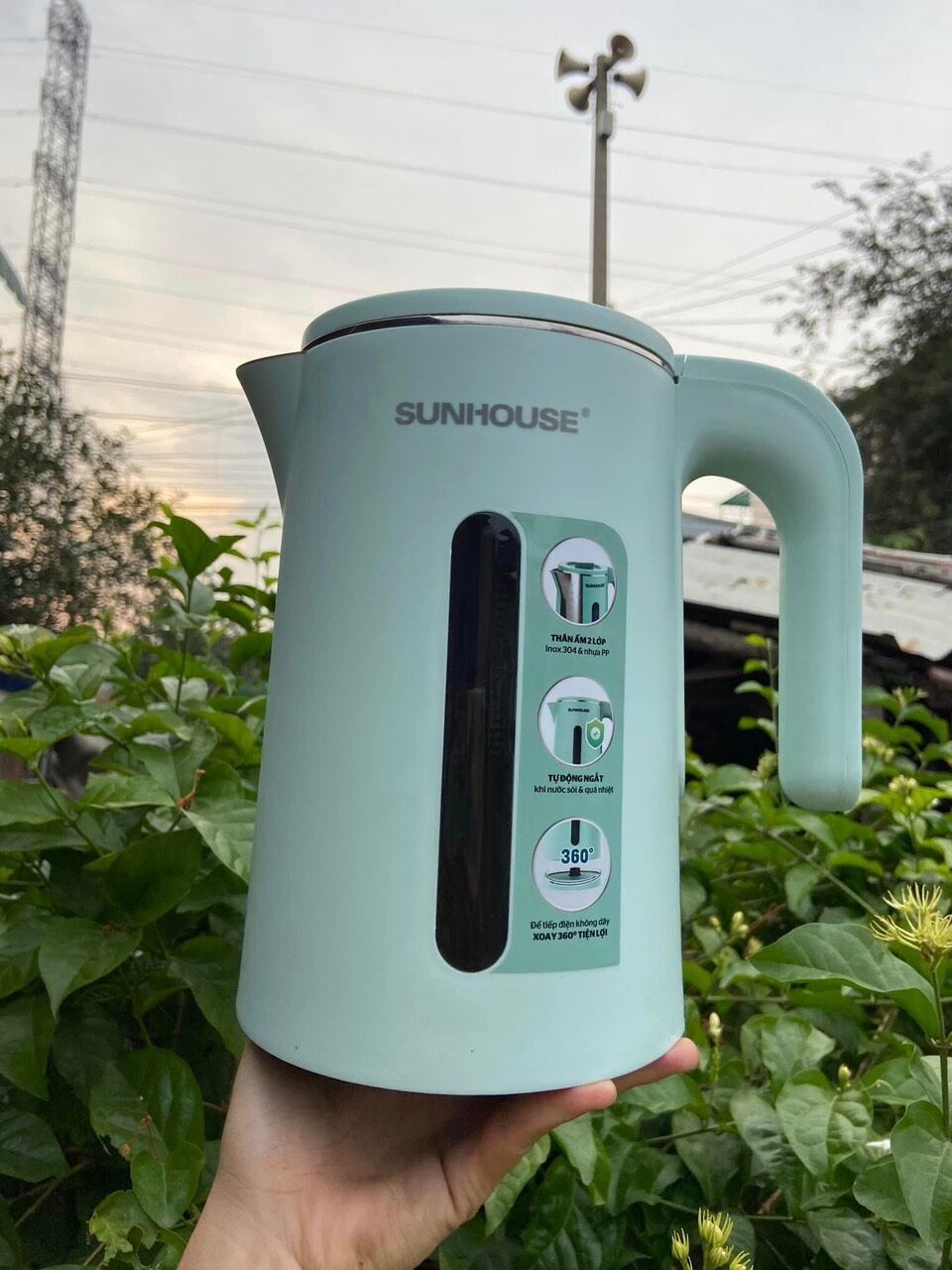 ẤM SIÊU TỐC SUNHOUSE 1.8 LÍT