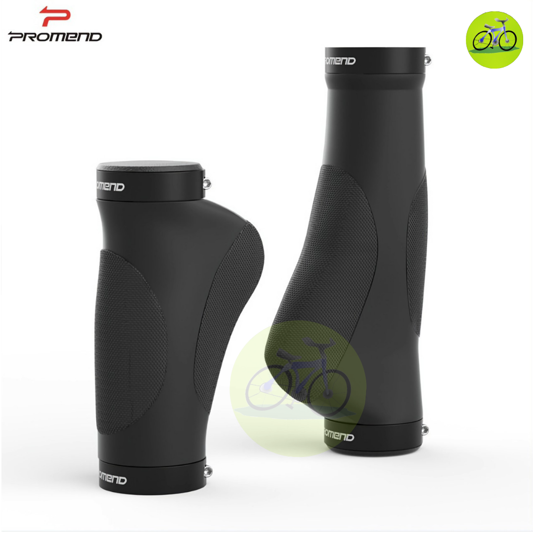 Tay Nắm Xe Đạp MTB Promend Bằng Cao Su Míc Nhôm Chống Trượt