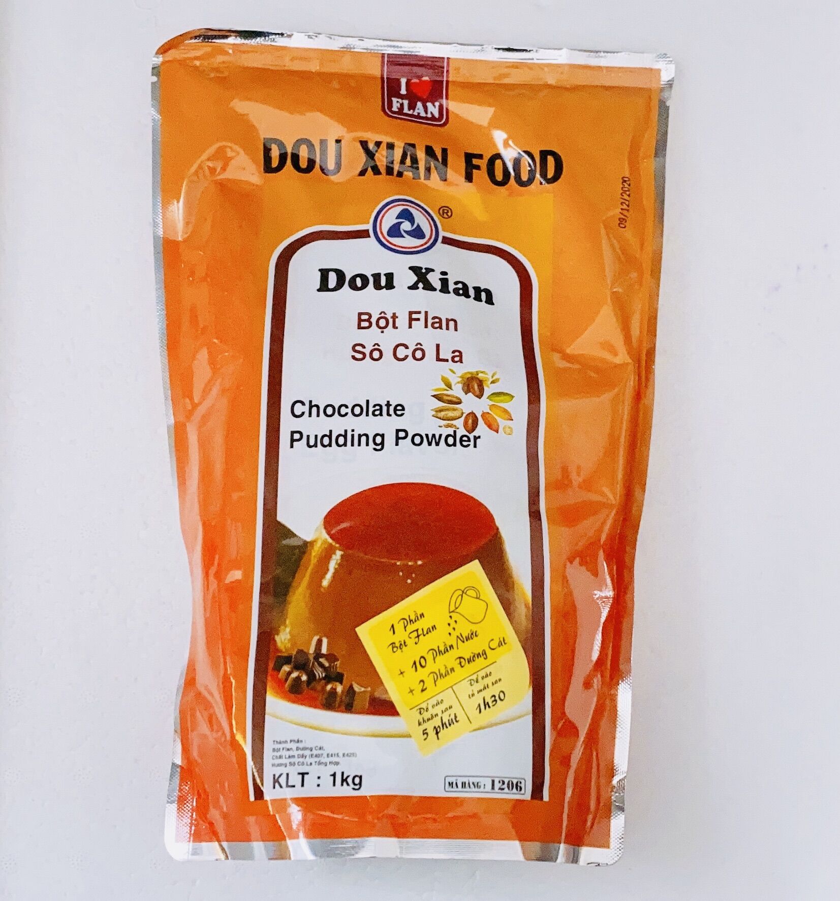 Bột pudding socola Dou xian 1kg