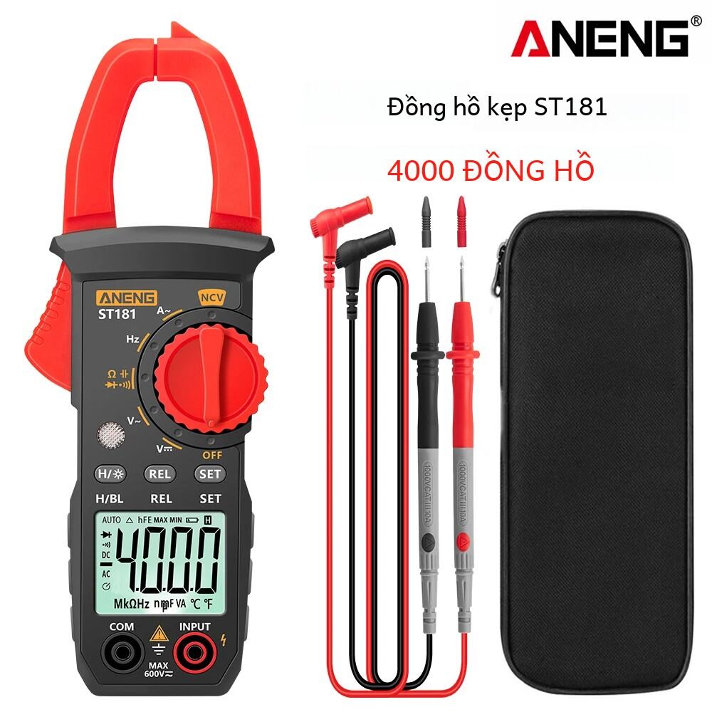 ANENG ST181 Kỹ Thuật Số Kẹp Mét DC/AC Hiện Tại Năm 4000 Tính Năng Ampe Kế Bút Thử Điện Áp Xe Amp Hz 