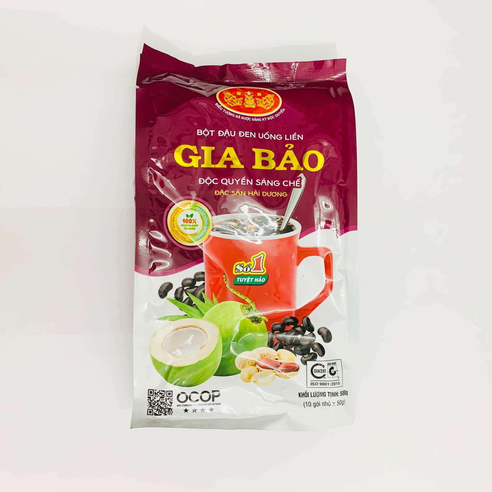 Bột Đậu Đen uống liền Gia Bảo 500g