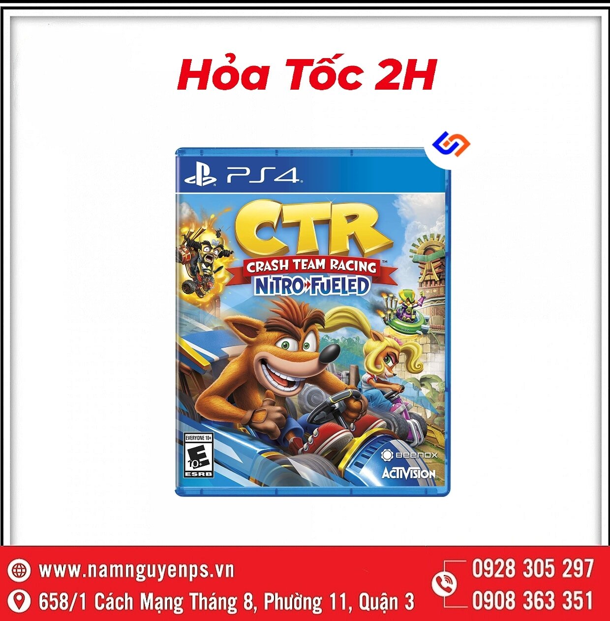 Đĩa game ps4 | crash team racing ctr