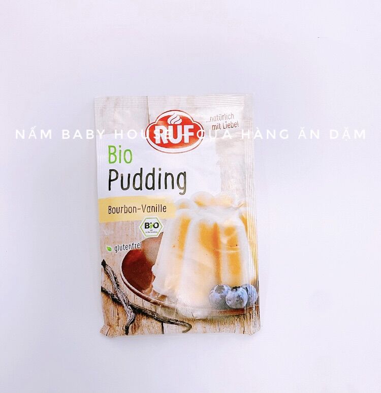 Bột pudding hữu cơ RUF Đức làm món phụ cho bé ăn dặm-40g