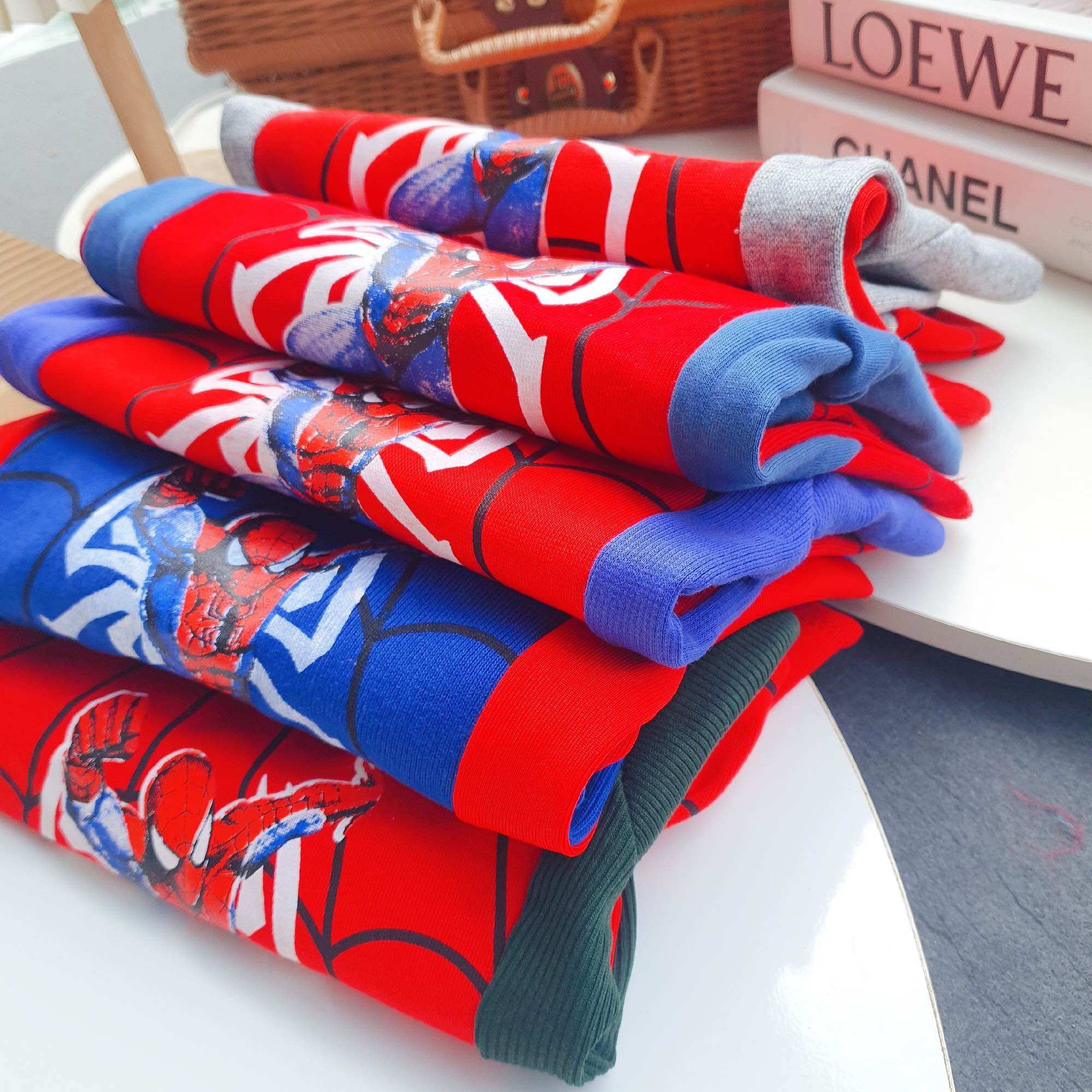 Bộ quần áo Siêu nhân spider man cho bé trai 8-22kg