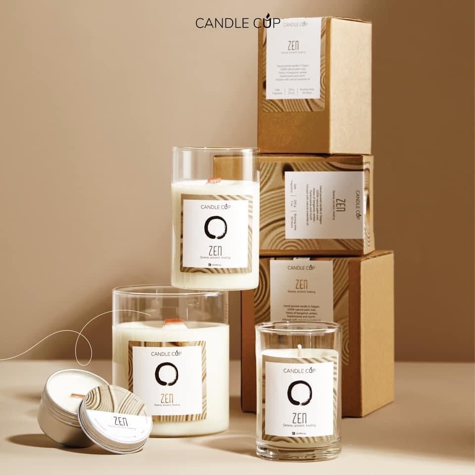 Nến thơm thiên nhiên AGAYA/Candle cup -mùi ZEN - 100% thành phần thiên nhiên, thư giãn.