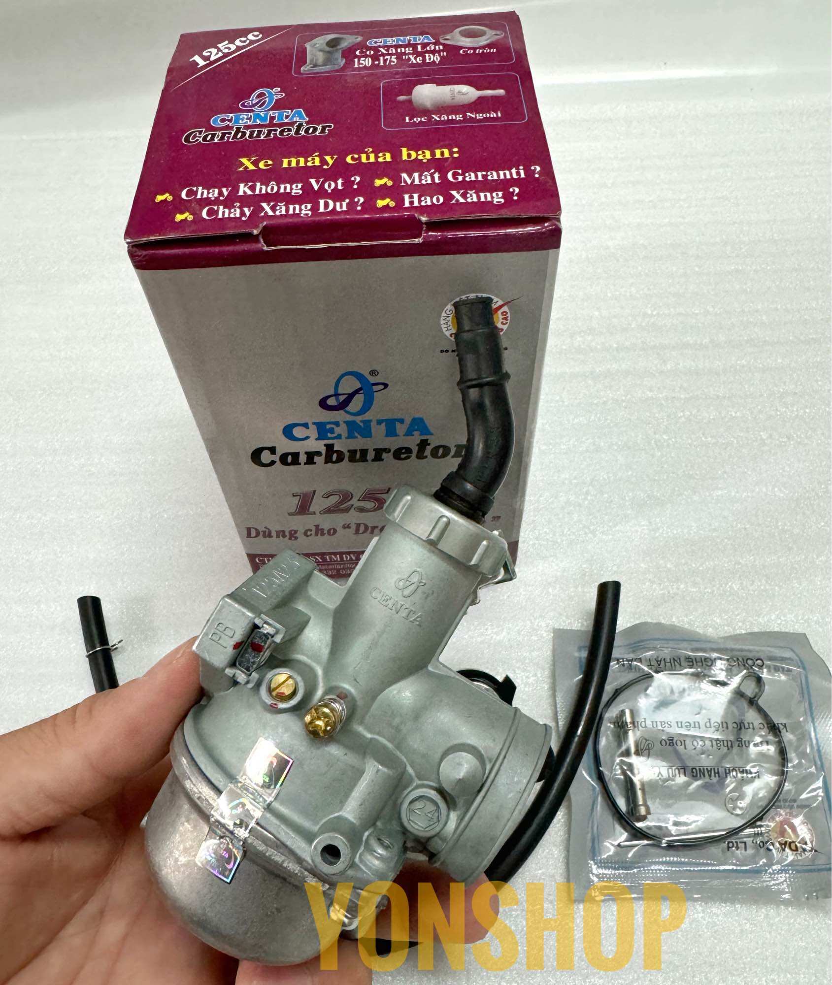 ￼Bình Xăng Con 125 Dùng Cho Dream, Wave Nhỏ (2002 - 2004) Hiệu Centa